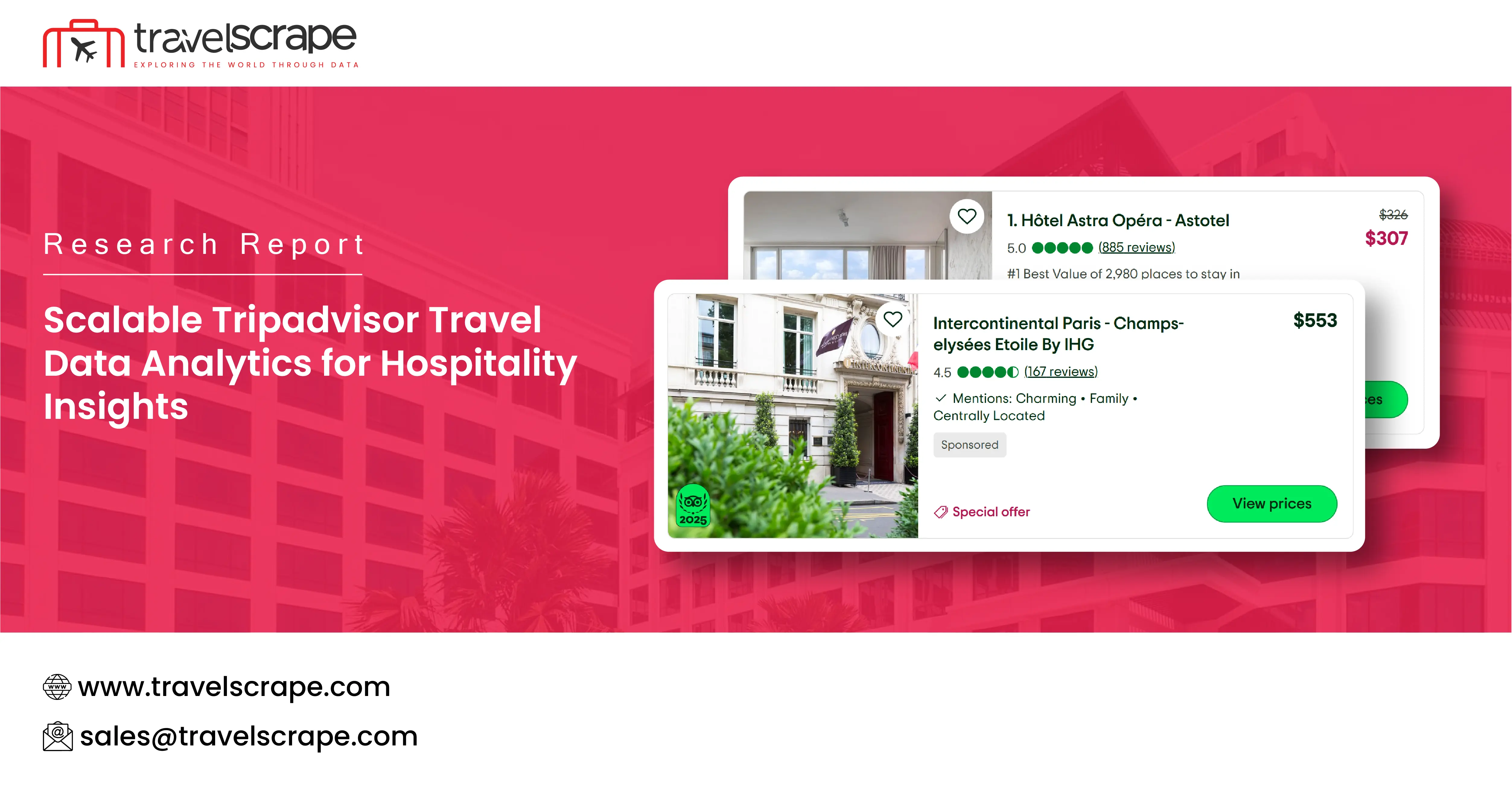Tripadvisor Travel Data Analytics for Hospitality Insights
